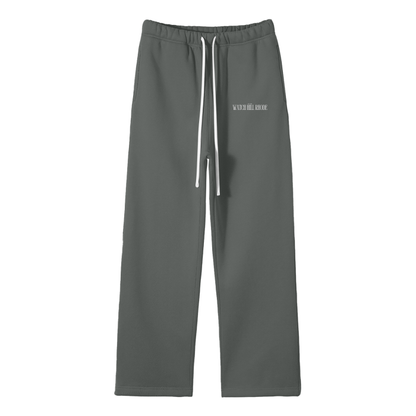 Streetwear Fleece Straight Leg Pants - Unisex
