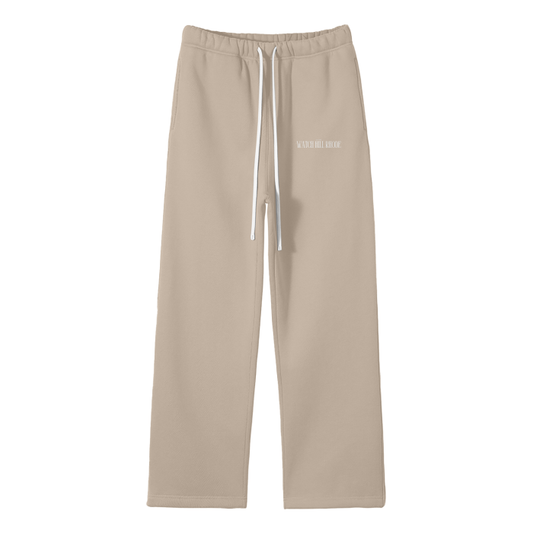 Watch Hill Rhode, Streetwear Unisex Solid Color Fleece Straight Leg Pants