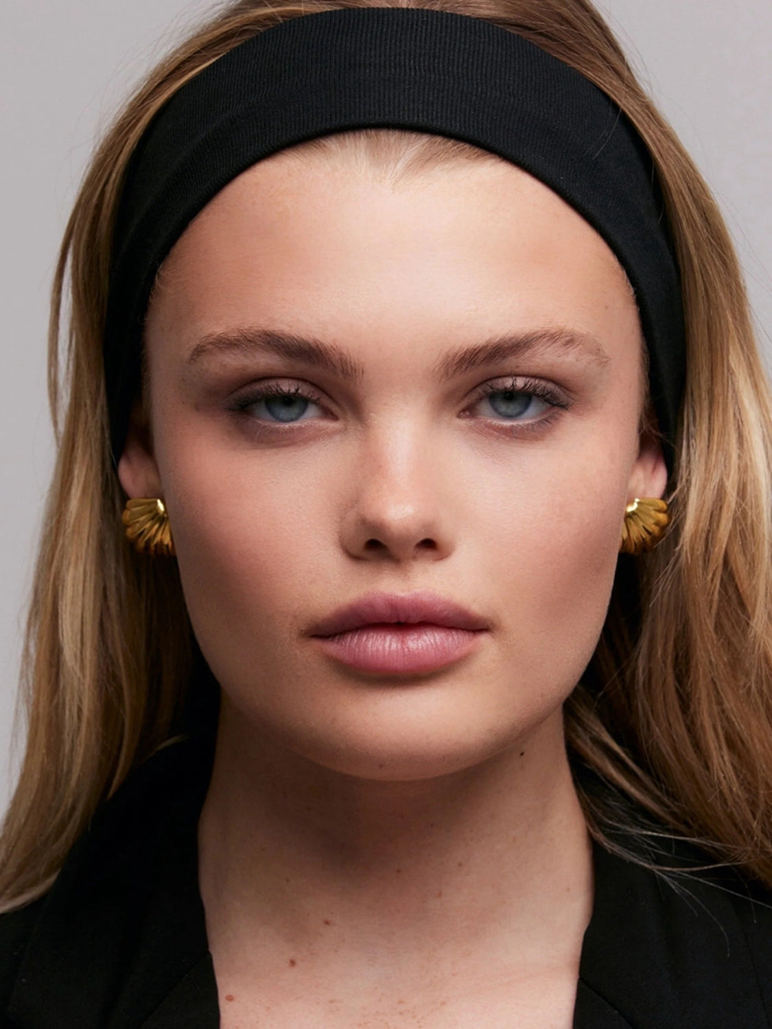 Watch Hill Rhode, 18K Gold-Plated Stainless Steel Shell Stud Earrings