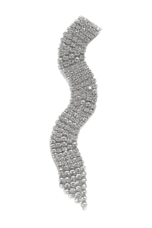 RHINSTONE WAVE DROP EARRING-3