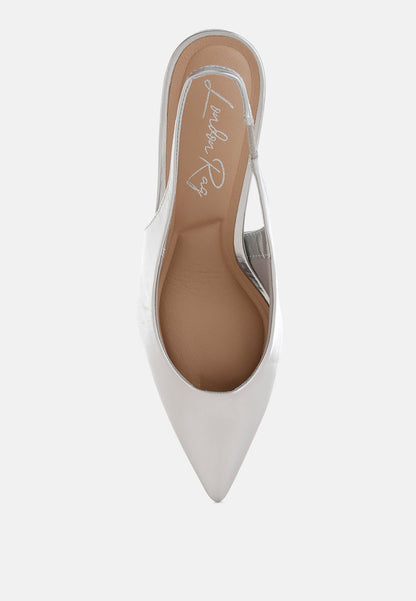 Pentas Kitten Heel Slingback Sandals-3