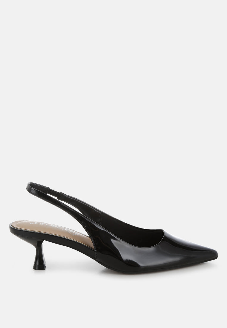 Pentas Kitten Heel Slingback Sandals-6