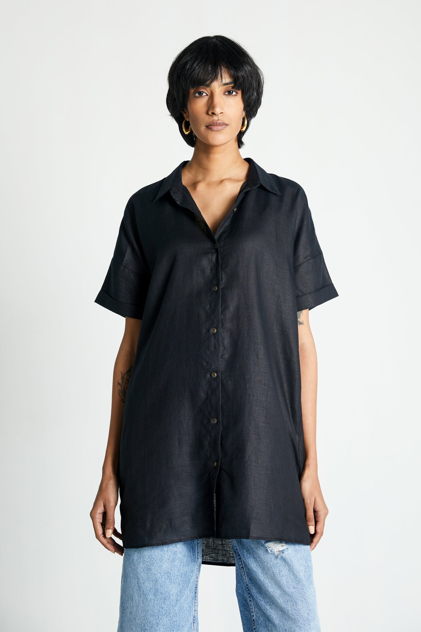 The Everyday Shirt in Black-0