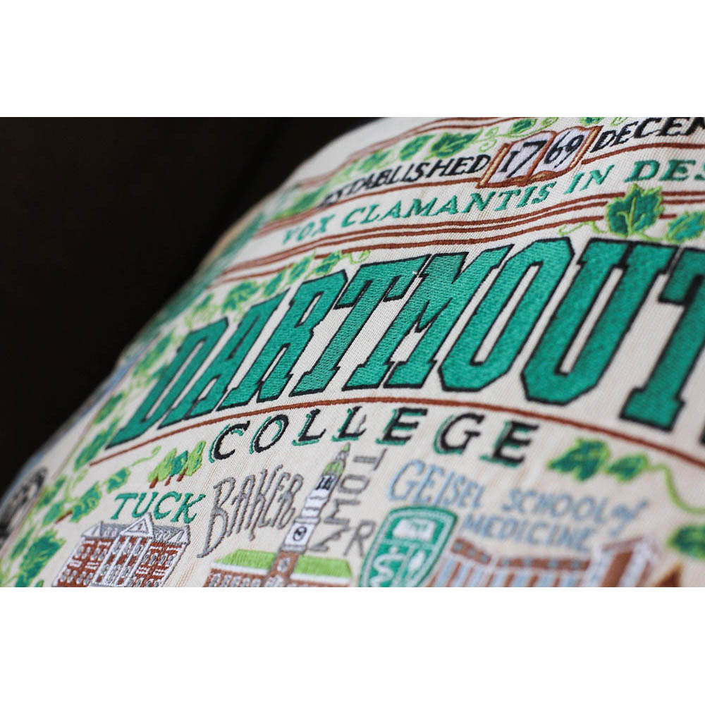 Dartmouth College Collegiate Embroidered Pillow by CatStudio-3