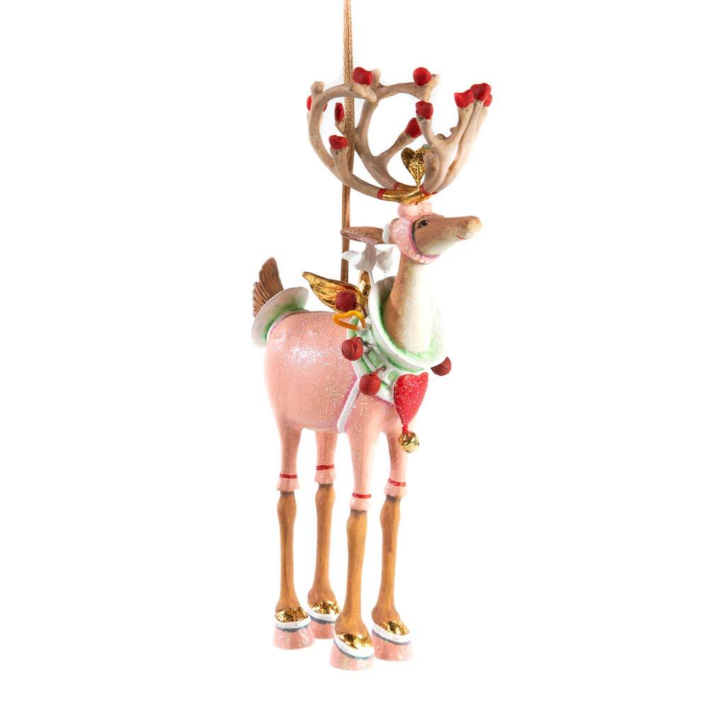 Dash Away Cupid Reindeer Ornament by Patience Brewster-0