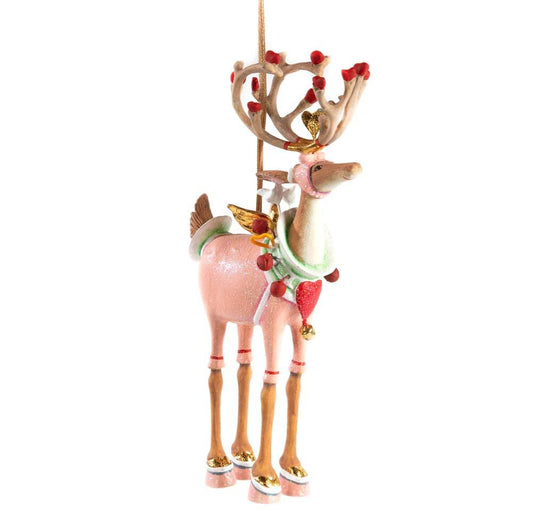 Dash Away Cupid Reindeer Ornament by Patience Brewster-0