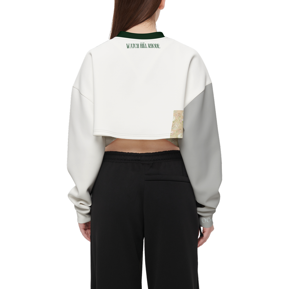 Watch Hill Rhode, Women's Cropped Crewneck Sweatshirt - OOO SPORT
