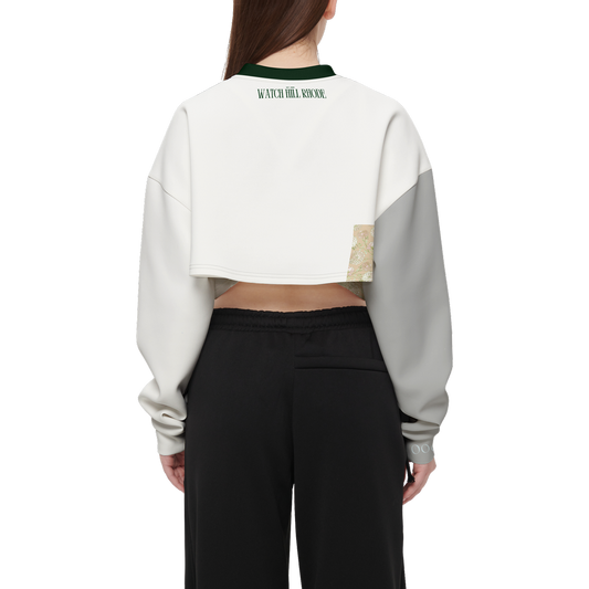 Watch Hill Rhode, Women's Cropped Crewneck Sweatshirt - OOO SPORT