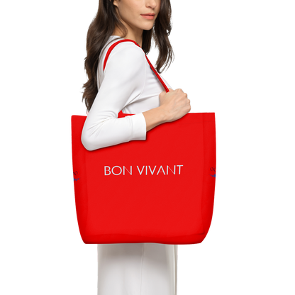 Watch Hill Rhode, Large City Tote Bag with Inside Pocket - BON VIVANT