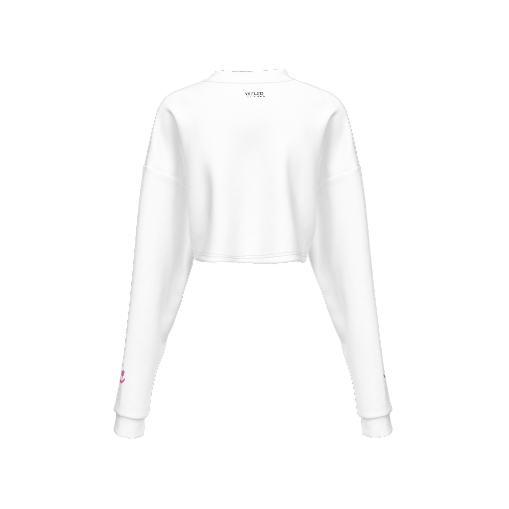 Watch Hill Rhode, Women's Cropped Crewneck Sweatshirt- Busy Watering My Own Grass