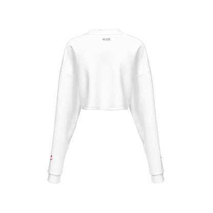 Watch Hill Rhode, Women's Cropped Crewneck Sweatshirt- Busy Watering My Own Grass