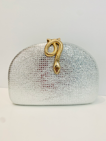 Evening Clutch with a snake clasp-1