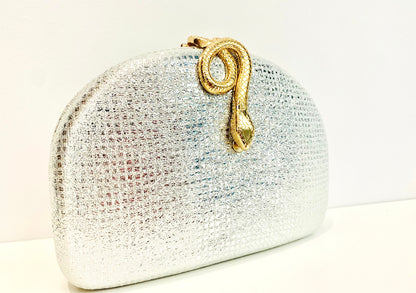 Evening Clutch with a snake clasp-0