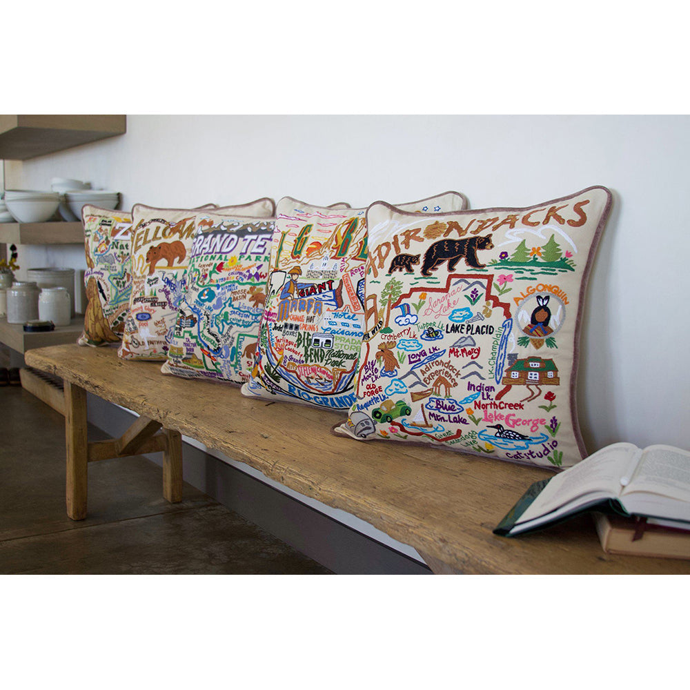 Grand Teton Hand-Embroidered Pillow-2