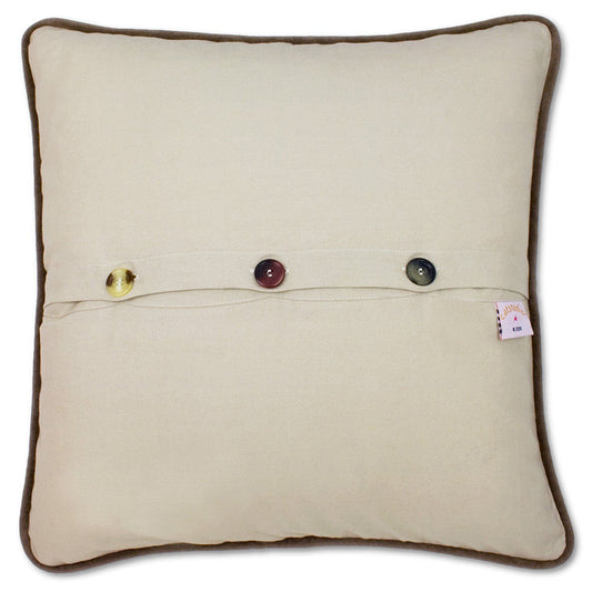 Great Smoky Mountains Hand-Embroidered Pillow-1