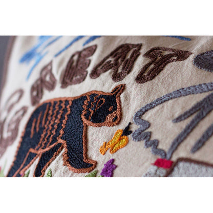 Great Smoky Mountains Hand-Embroidered Pillow-2