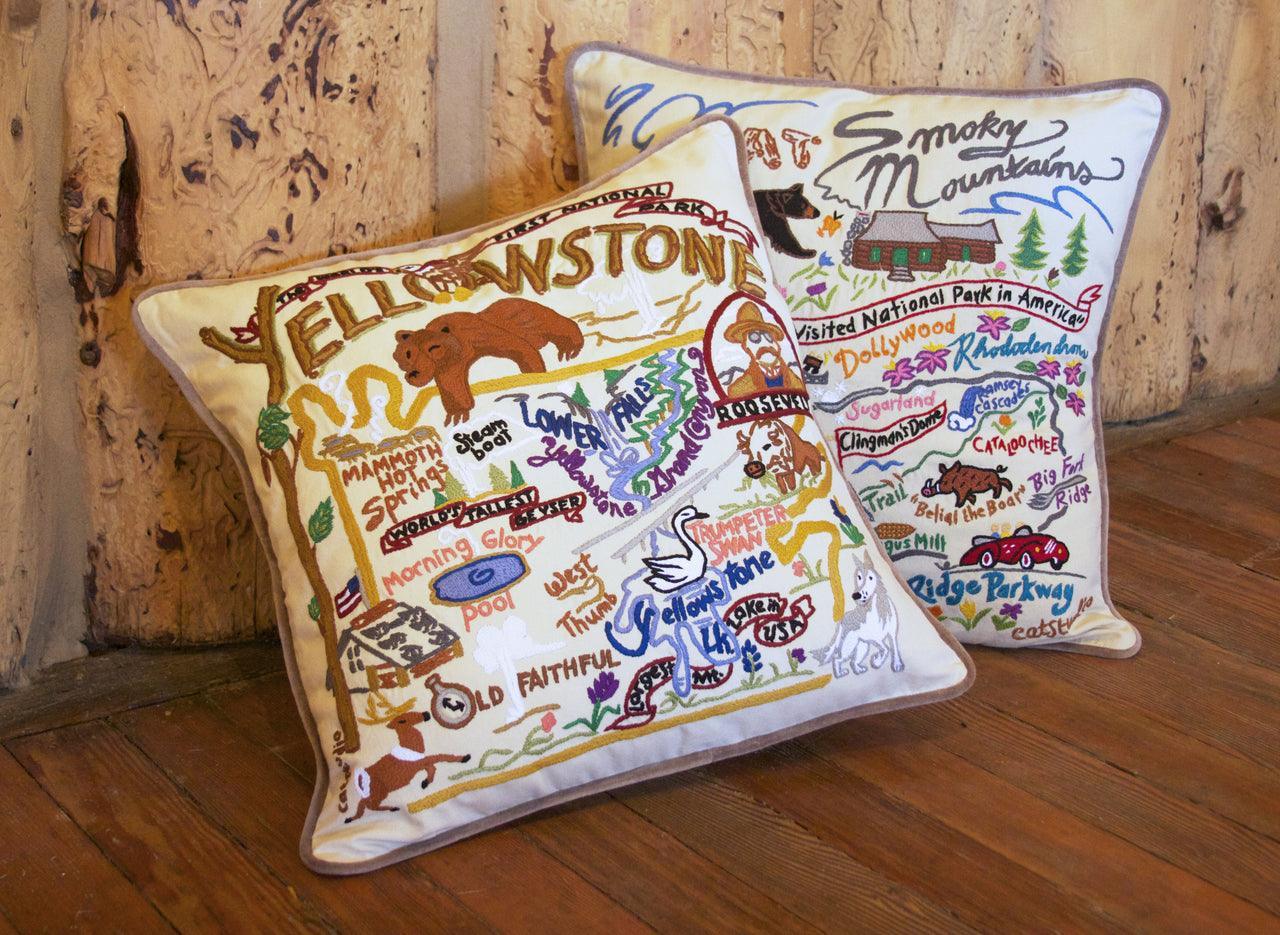 Hamptons Hand-Embroidered Pillow-2