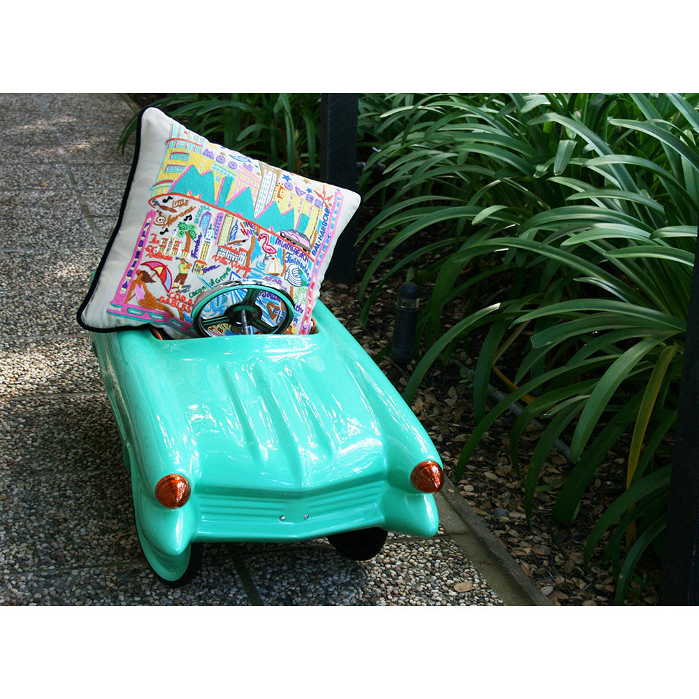 Miami Hand-Embroidered Pillow-3