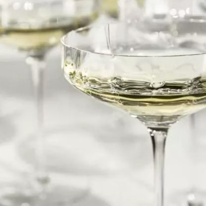 Opulent Angled Coupe Cocktail Glasses, Set of 4-4