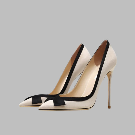Perfect Leather Stiletto High Heels-5