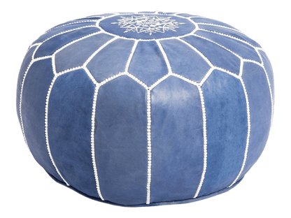 Moroccan  Round Pouf – Cozy Comfort in Earthy Elegance-1