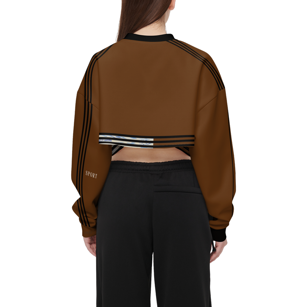 Watch Hill Rhode, Atelier Cropped Crewneck -Techno Scuba Knit