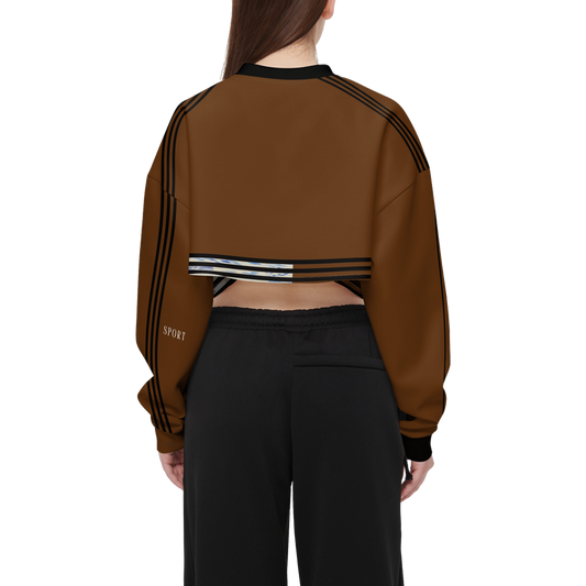 Watch Hill Rhode, Atelier Cropped Crewneck -Techno Scuba Knit