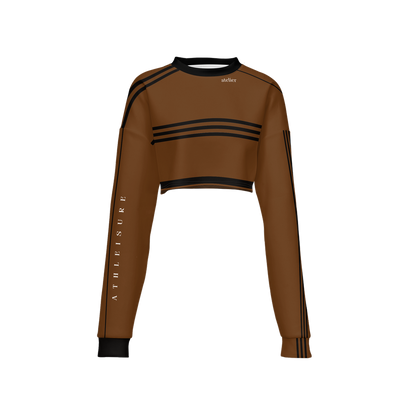 Watch Hill Rhode, Atelier Cropped Crewneck -Techno Scuba Knit