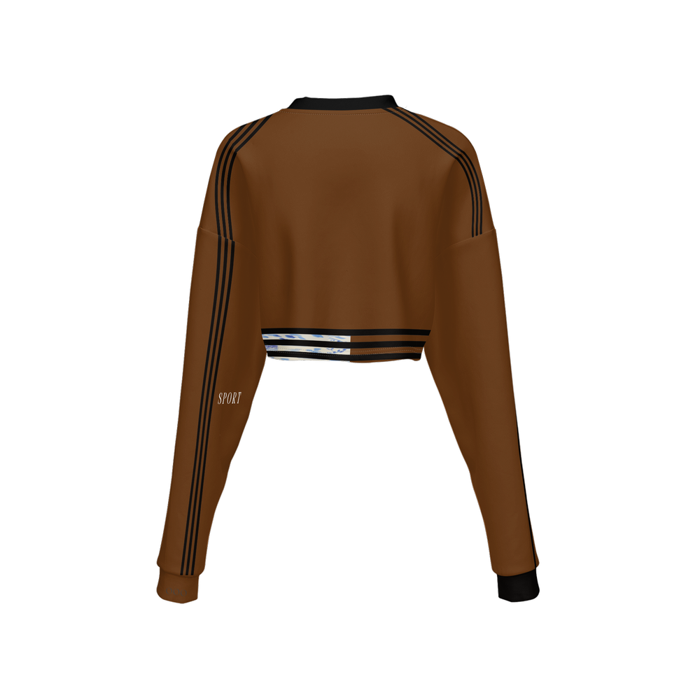 Watch Hill Rhode, Atelier Cropped Crewneck -Techno Scuba Knit