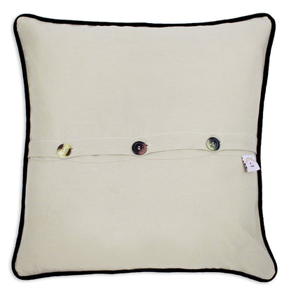 Rhode Island Hand-Embroidered Pillow-1