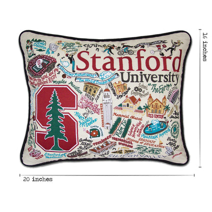 Stanford University Collegiate Hand-Embroidered Pillow-4