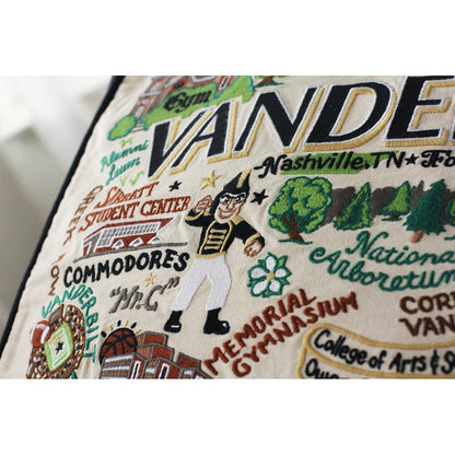 Vanderbilt University Collegiate Hand-Embroidered Pillow-2