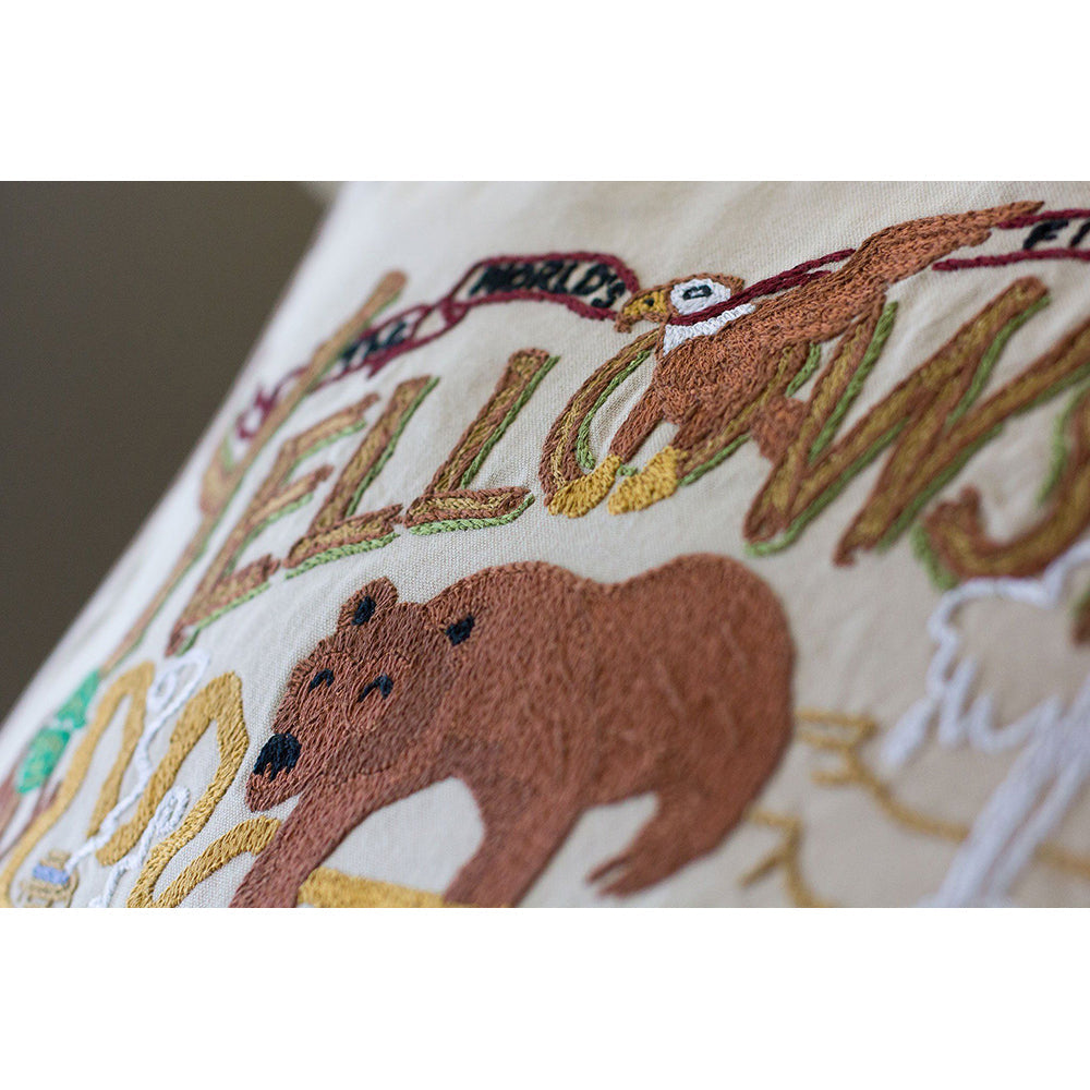 Yellowstone Hand-Embroidered Pillow-2