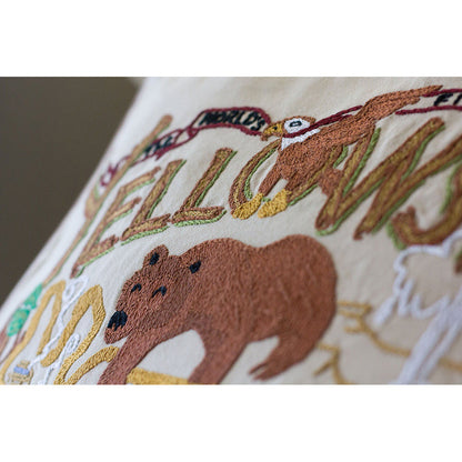 Yellowstone Hand-Embroidered Pillow-2
